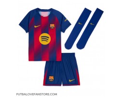 Barcelona Jules Kounde #23 Domáci Detský futbalový dres 2025-26 Krátky Rukáv (+ trenírky)